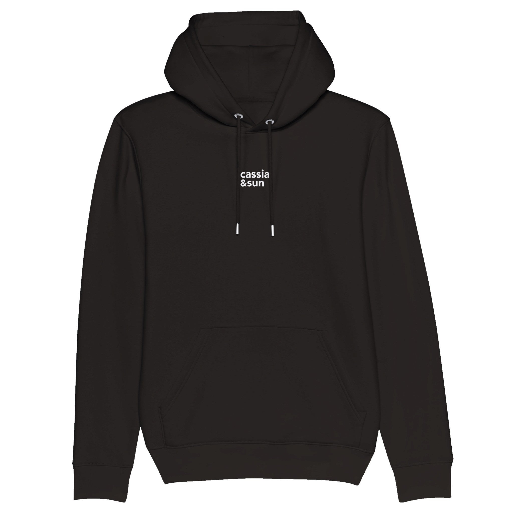 Cassia Sun Organic Hoodie in Black